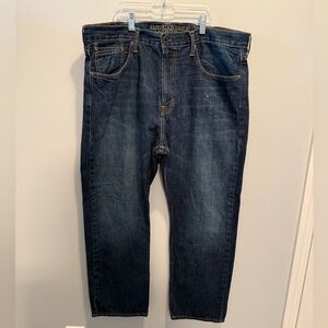 American Eagle Outfitters Dark Blue Relaxed Straight Jeans 38x30